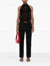 Totême Skirt Straight Trouser In Black In Black