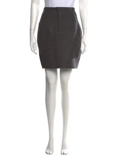 Pre-owned Totême Skirt With Twisted Seam Mini Skirt W/ Tags In Grey