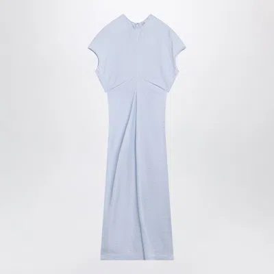 Totême Toteme Sky Blue Fluid Satin Dress