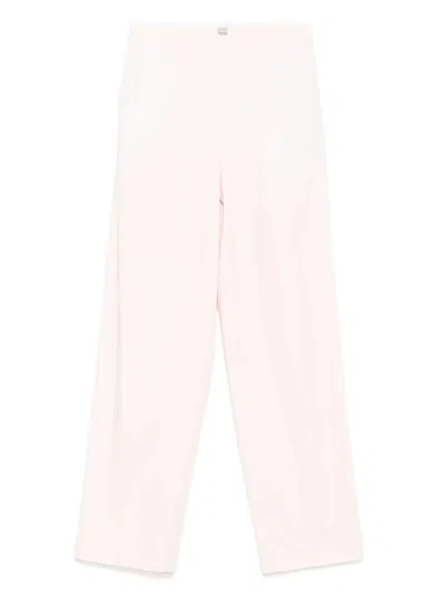 Totême Toteme Slanted Pocket Trousers In Neutral