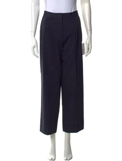 Pre-owned Totême Slanted Pocket Wide Leg Pants In Gray