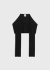Totême Scarf With Sleeves In Black