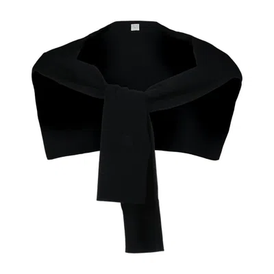 Totême Toteme Sleeve Scarf In Black