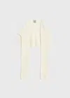 Totême Sleeve Scarf White In Neutral