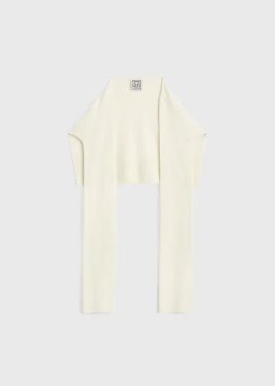 Totême Sleeve Scarf White