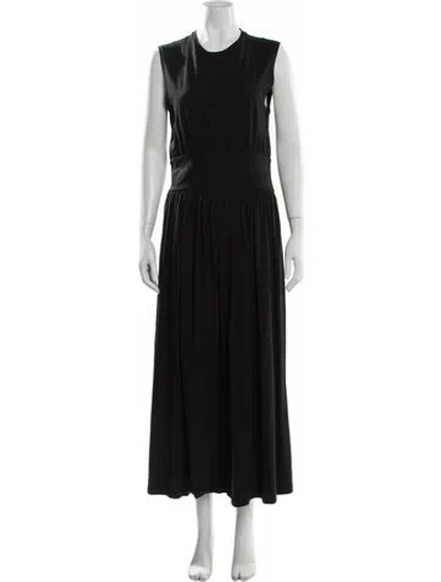 Pre-owned Totême Sleeveless Cotton Tee Dress Long Dress In Black