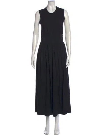 Pre-owned Totême Sleeveless Cotton Tee Dress Long Dress In Black