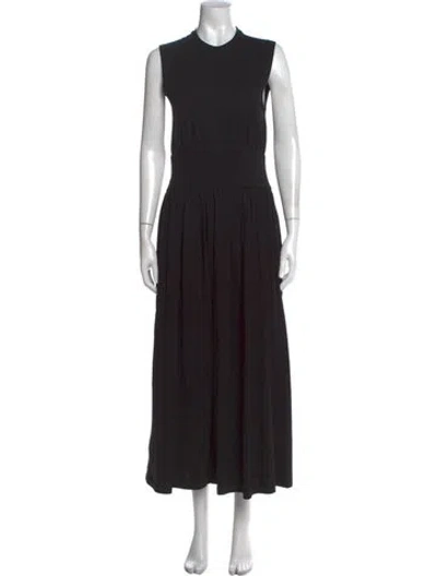 Pre-owned Totême Sleeveless Cotton Tee Dress Long Dress In Black