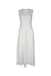 Totême Sleeveless Cotton Tee Dress In Gray