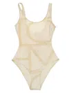 Totême Sleeveless Crewneck Swimsuit In Brown