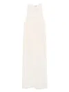 Totême Crinkled Scoop Dress In Neutral