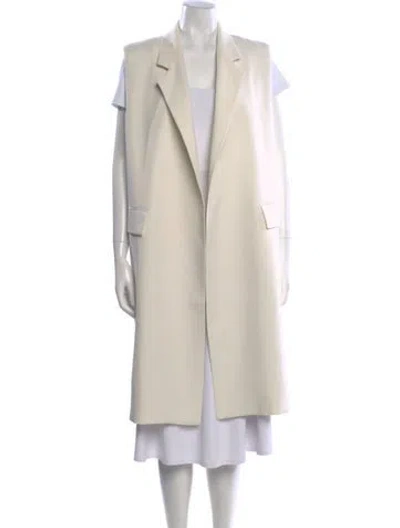 Pre-owned Totême Sleeveless Grain De Poudre Coat In Neutral