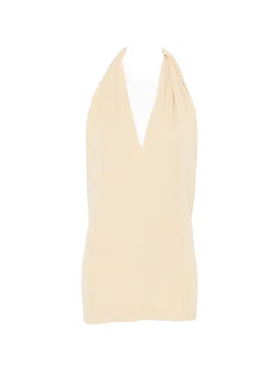 Totême Beige Halter Neck Top