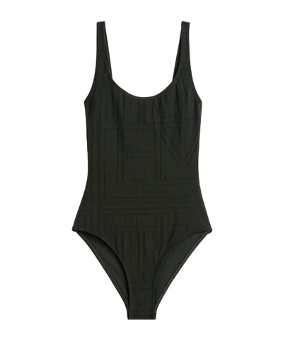 Totême Sleeveless One-piece Swimsuit In Green