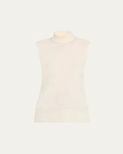 Totême Sleeveless Turtleneck Sweater In Neutral