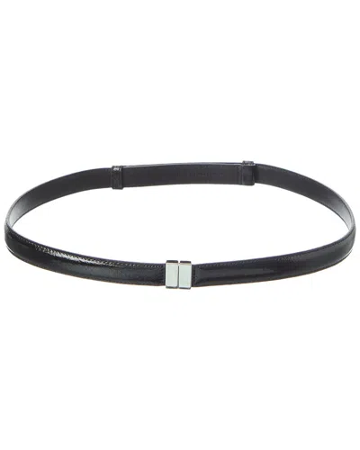 Totême Toteme Slide Clasp Leather Belt In Black