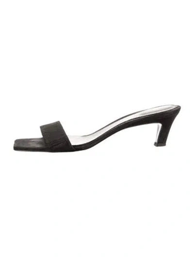 Pre-owned Totême Slides In Black