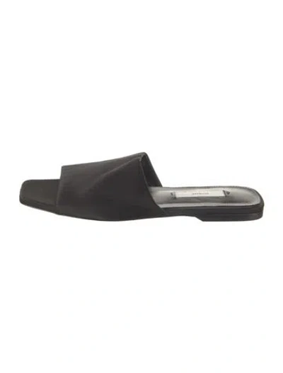 Pre-owned Totême Slides In Black