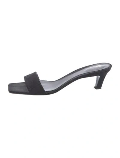 Pre-owned Totême Slides In Black