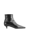 Totême Toteme Slim Ankle Boot Patent Black In Black
