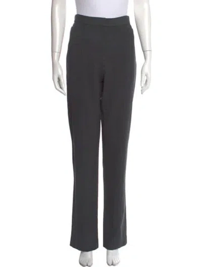Pre-owned Totême Slim Crepe Suit Trousers Straight Leg Pants W/ Tags In Gray