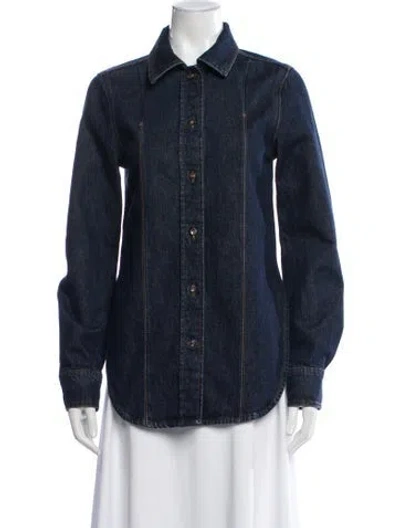 Pre-owned Totême Slim Denim Denim Jacket In Blue
