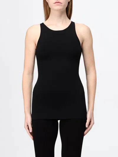 Totême Toteme Slim Fit Ribbed Off-the-shoulder Top In Recycled Jersey In Black