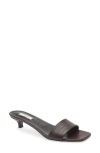 Totême Toteme Slim Kitten Heel Lizard Embossed Slide Sandal In Multi