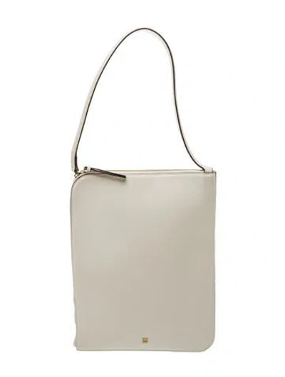 Pre-owned Totême Slim Leather Tote Bag In Neutral