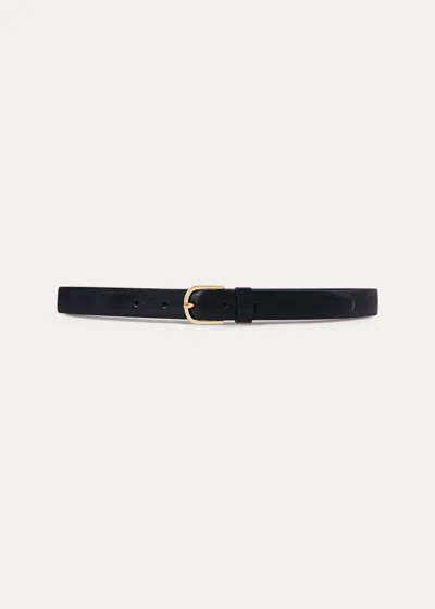 Totême Slim Trouser Leather Belt Black