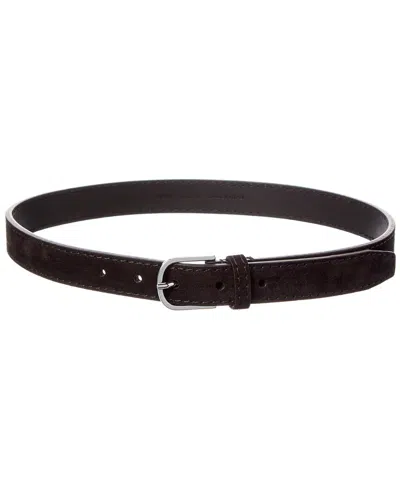 Totême Toteme Slim Suede Belt In Brown