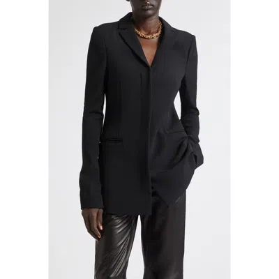 Totême Toteme Slim Wool Blend Blazer In Black