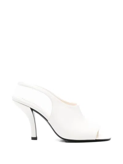 Totême Off-white Naplak Leather Contour Slingback Sandals