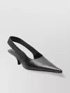 Totême Classic Leather Slingback Heels In Black