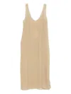 Totême Slip Midi Dress In Neutral