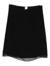 Totême Slip Mini Skirt In Black