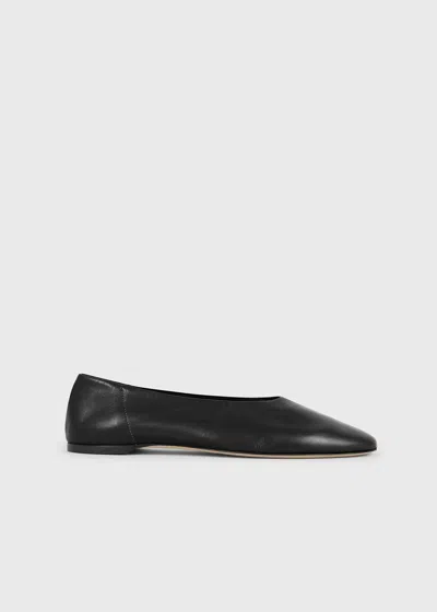 Totême Toteme Slip Ballerinas In Nappa In Black