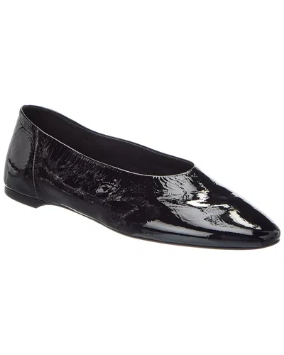 Totême Toteme Slip Patent Ballerina Flat In Black