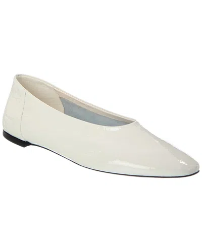 Totême Toteme Slip Patent Ballerina Flat In White