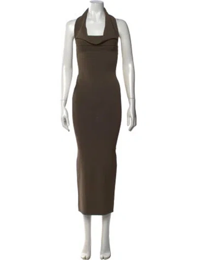 Pre-owned Totême Slip-through Knit Dress Long Dress In Green
