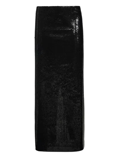 Totême Slit Floor Skirt In Black