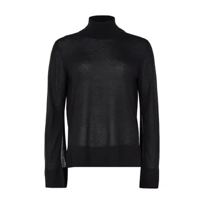 TOTÊME SLIT SLEEVE TURTLENECK SWEATER