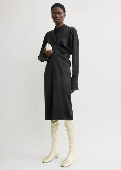 Totême Slouch Shirtdress Black