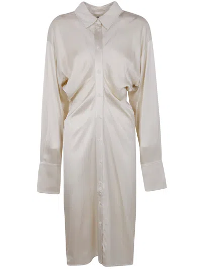 Totême Slouch Shirtdress In White