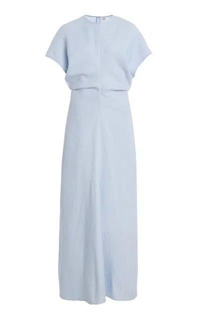 Totême Toteme Slouch Waist Dress In Blue