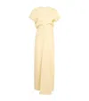 Totême Slouch-waist Maxi Dress In Yellow