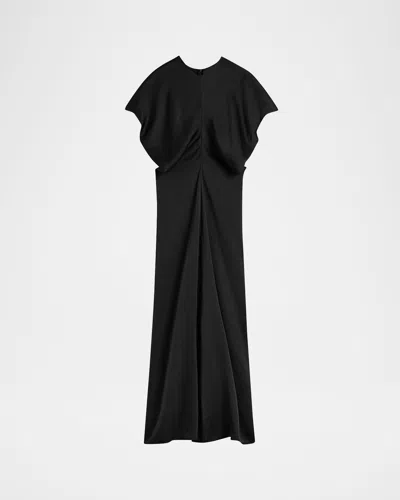 TOTÊME SLOUCH WAIST SHORT-SLEEVE ANKLE DRESS