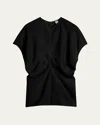 Totême Toteme Women Black Basketweave Slouch Waist Top In Black