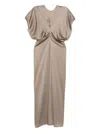 Totême Slouched-waist Dress In Animal Print