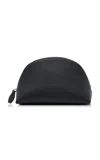 Totême Small Grained Leather Pouch In Black